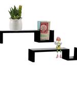 Lovely And Creative Brown Wall Shelves