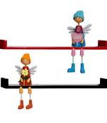 Red And Brown Lovely Wall Shelves