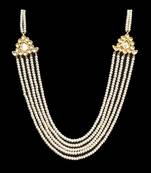 Kundan And Pearls Multistrand Necklace