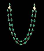 Emerald Green And Red Stones Sabyasachi Necklace