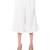 White plain crepe palazzo pants