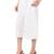 White plain crepe palazzo pants