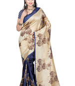 multicolor printed cotton_silk saree With Blouse
