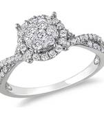 Signity Sterling Silver Deepashri Ring