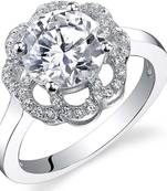 Signity Sterling Silver Swara Ring