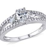 Signity Sterling Silver Akansha Ring