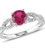 Signity Sterling Silver Sonam Ring