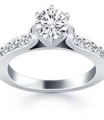 Signity Sterling Silver Vinita Ring