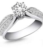 Signity Sterling Silver Bhoomi Ring