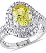 Signity Sterling Silver Snehal Ring