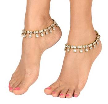 gold plated Gold anklets 1