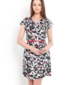 Black printeded cotton western wear