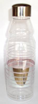 Fridge water bottle with elegant metal finish 2