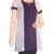 Ethnic Touch - White and Purple Kurti with weaving patch