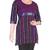 Ethnic Touch - Black,Purple and Maroon Kurti with weaving patch
