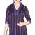 Ethnic Touch - Black and Purple Kurti with weaving patch work