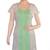 Ethnic Touch - White and Green Kurti with weaving work