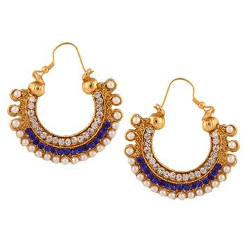 Traditional Indian Ethnic Fashion Jewelry Set Hoop Earrings 1
