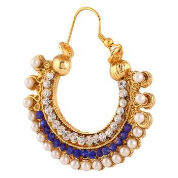 Traditional Indian Ethnic Fashion Jewelry Set Hoop Earrings 2