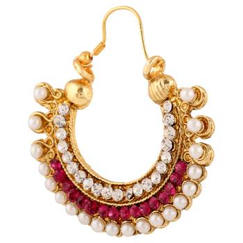 Traditional Indian Ethnic Fashion Jewelry SetHoop Earrings 2