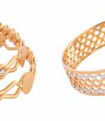 gold plated combo bangles