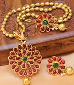Gorgeous Designer Gold Plated Pendant Set