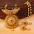 Designer Geru Polish One Gram Gold Pendant Set With Chain