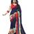 multicolor printed georgette saree With Blouse