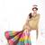 multicolor printed georgette saree With Blouse