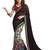 multicolor printed georgette saree With Blouse