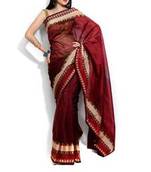 Banarasi supernet Cotton Border Saree