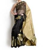 Supernet Fancy Aanchal Border Saree