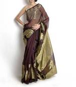 Supernet Fancy Aanchal Border Saree