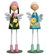 Green And Blue Adorable Pair Of Dolls