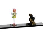 Lovely And Glossy Brown Wall Shelf