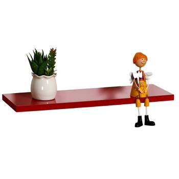 Charming Red Mdf Wall Shelf 1