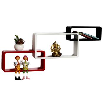 Multicolor Frame Shape Wall Shelves 1