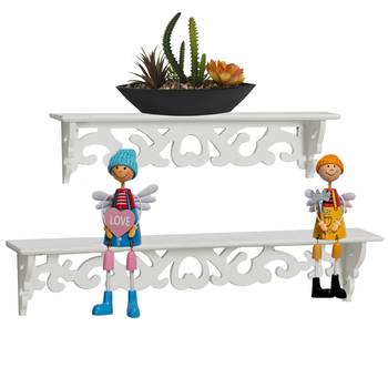 Simple And Elegant Designed White Wall Shelves 1