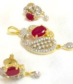 American diamond pendant set