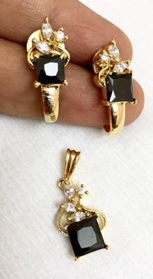 American diamond pendant set 1