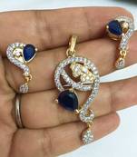 American diamond pendant set