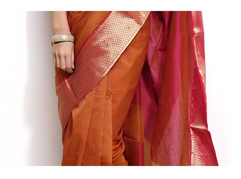 Supernet Cotton Zari Border Saree