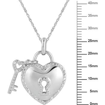 Silver Diamond Pendants 3