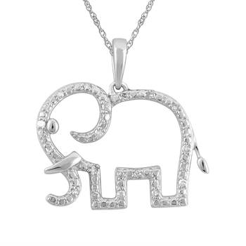 Silver Diamond Pendants 1