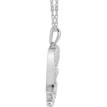 Silver Diamond Pendants 2