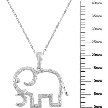 Silver Diamond Pendants 3