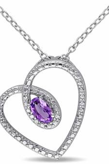 Silver Diamond Pendants