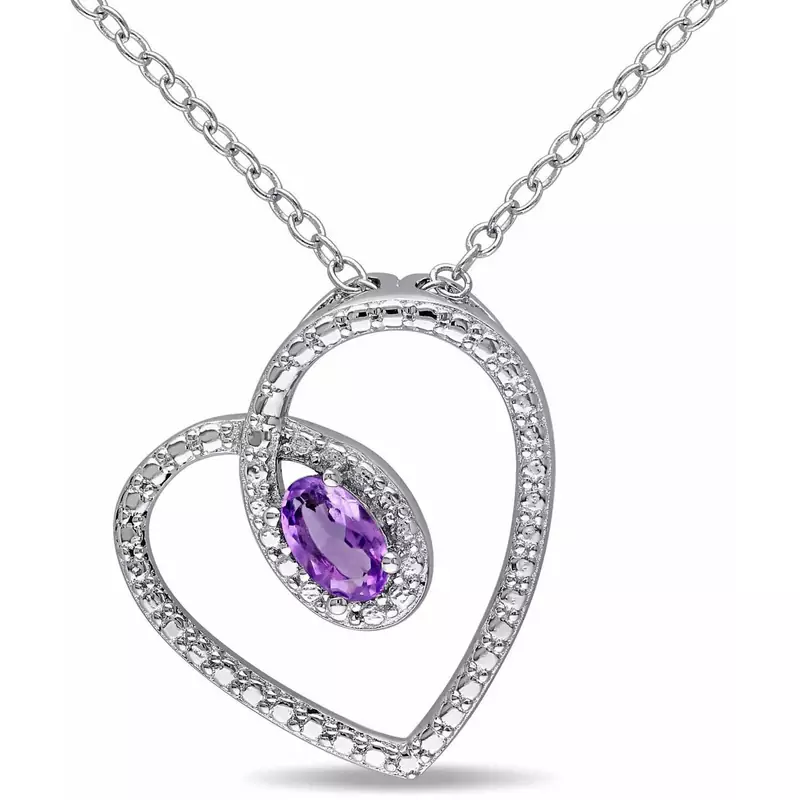 Silver Diamond Pendants