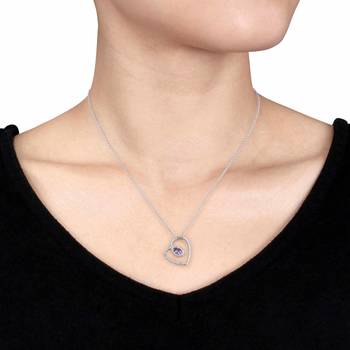Silver Diamond Pendants 3