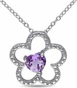 Silver Diamond Pendants